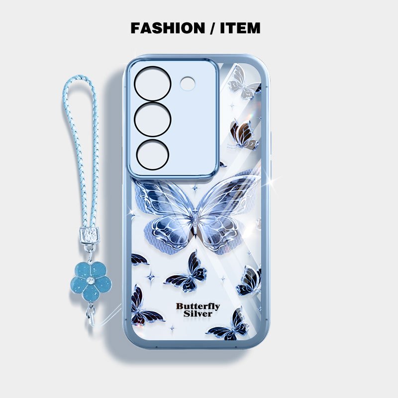 VRQR สําหรับ Vivo Y21d Y31d Y31 Y04 Y29S Y29 Y200 4G 5G Y19S Y100 (IDN) หมีและผีเสื้อใสกันกระแทกเคสโทรศัพท์พร้อมเชือกดอกไม้ ราคา ถูกที่สุด ดีลบีเคเค แกลเลอรีภาพที่ 4