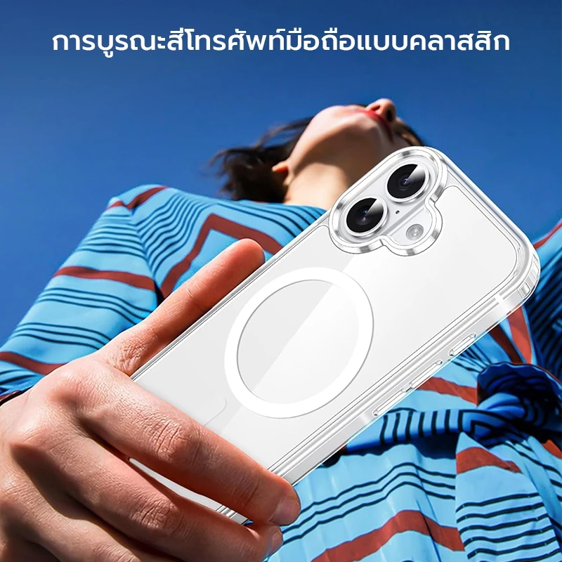 OSEER HD Hard Casing เคสโทรศัพท์สําหรับ iPhone 18 11 12 13 14 15 16 16e 17 Air Pro Max Plus เคสกันกระแทก ip 17promax 18promax thumbnail 8