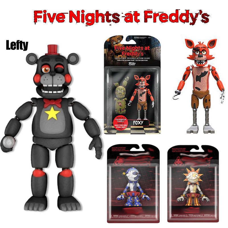 Five Night At Freddy Funko รุ่น POP Freddy Foxy Moon Sun Lefty Multi-Joint เคลื่อนย้ายได้รูป