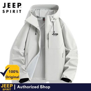 JEEP SPIRIT เสื้อแจ็คเก็ต กันน้ำและลม สำหรับทั้งชายและหญิง ฤ…