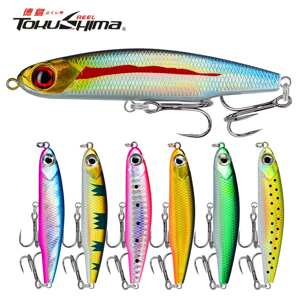 3D ตาตกปลา Swimbait 2 Treble Hook 1 Pc Sinking Minnow Lure สําหรับตกปลาดินสอหล่อ Lure 3.5g 5.5g 8g 12g