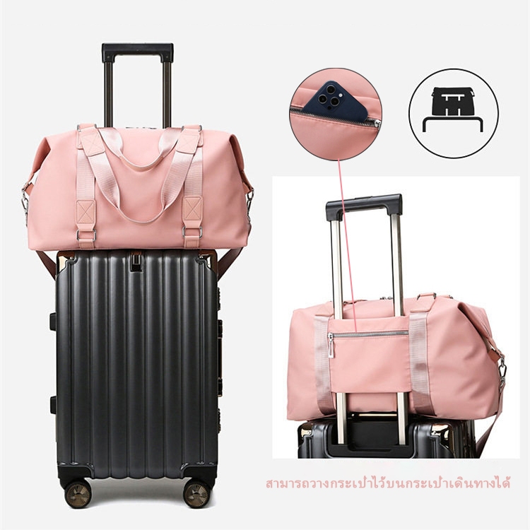 กระเป๋าฟิตเนส ยืนฟรีถุงเก็บรองเท้า กระเป๋าเดินทาง เหมาะสำหรับการเดินทางและการเล่นกีฬา - รูปที่ 4