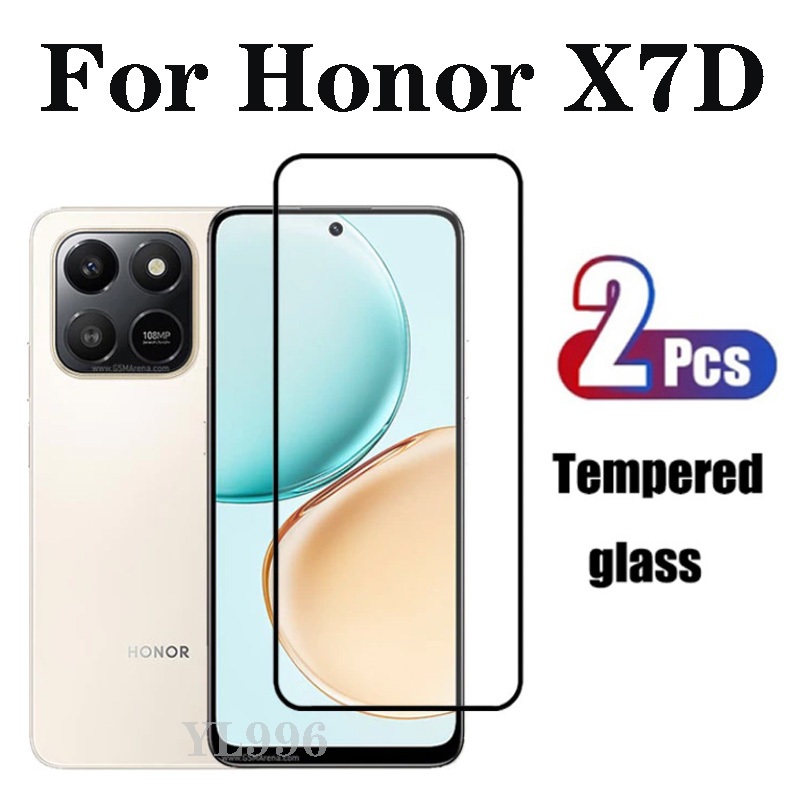 2PCS Honor X7D กระจกนิรภัยสําหรับ Honor X7B X8B X8C X7C X9D X6B X6C X8A กระจกนิรภัยคลุมทั้งหมดป้องกันหน้าจอกระจก