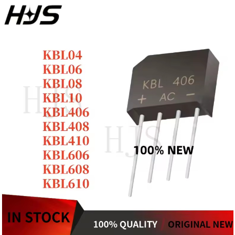 10PCS 100% ยี่ห้อใหม่และคุณภาพ KBL410 KBL406 KBL610 KBL606 KBL608 KBL408 KBL04 KBL06 KBL08 KBL10 Rec
