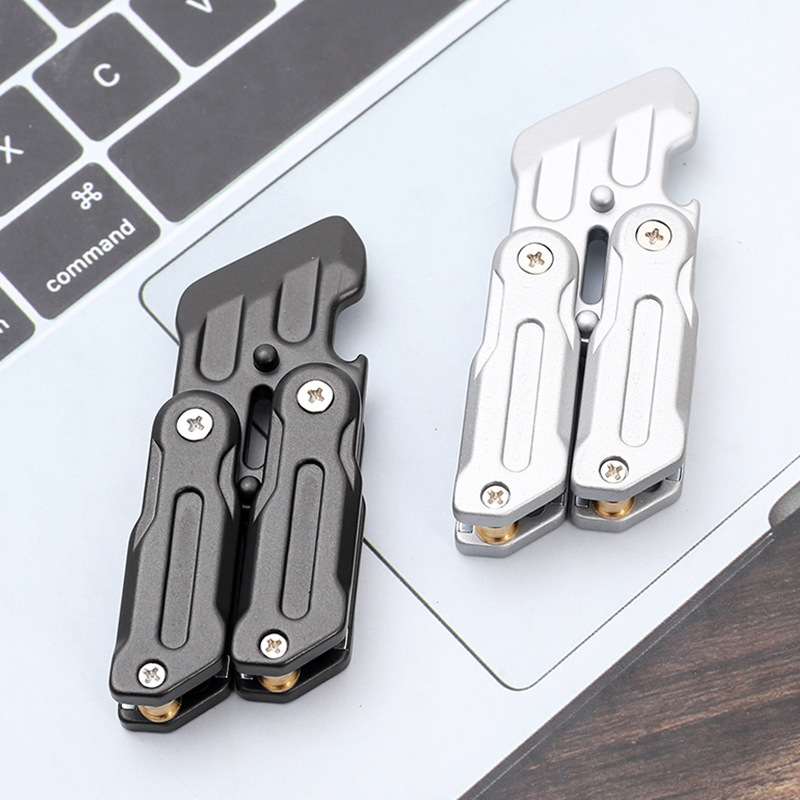 Fidget Slider ขนาดกะทัดรัด EDC ที่เปิดขวดมัลติฟังก์ชั่น Fidget Slider Spinner ความเครียดบรรเทาของเล่