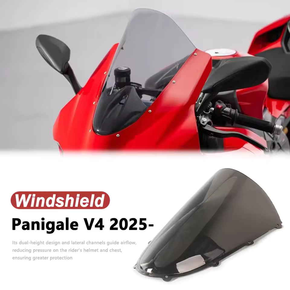 รถจักรยานยนต์ WindScreen สําหรับ Ducati Panigale V4 V4S V4R 2025 2026 กระจกสูง Fairing