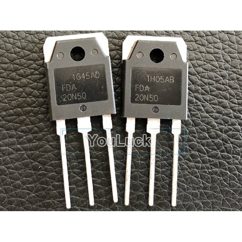 2 ชิ้น FDA20N50 TO-3P 20A/500V N-Channel MOSFET ทรานซิสเตอร์ใหม่เดิม