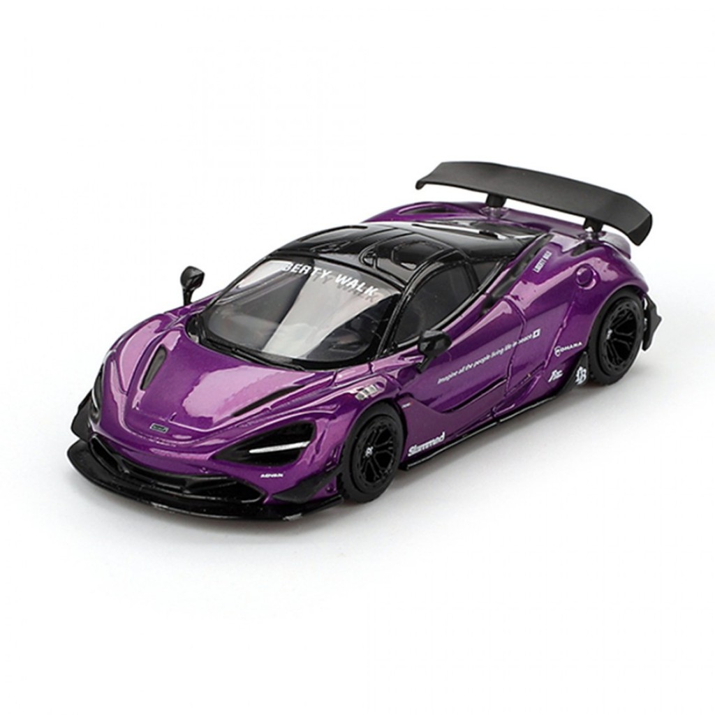 Mini GT MGT00841-L 841 1/64 McLaren 720S LB Works สีม่วง LHD Diecast Scale รุ่นรถ