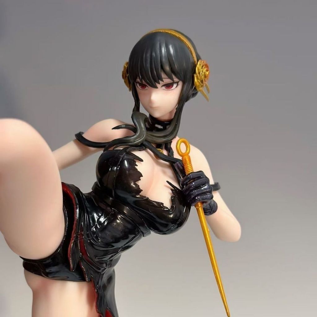 2.0 เต็มรูปแบบสไตล์ Spy Play House รูปปั้น Combat Group Yorfojie รูปรูปปั้นเล่นของขวัญประติมากรรมหัวเดียวไม่มีหัวเปลี่ยน - รูปที่ 4