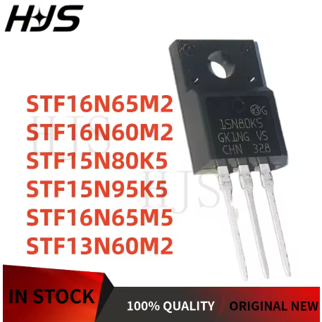 10PCS STF13N60M2 STF15N95K5 STF15N80K5 STF16N60M2 STF16N65M2 STF16N65M5 13N60M2 15N65M2K2S2S-N5 16N6