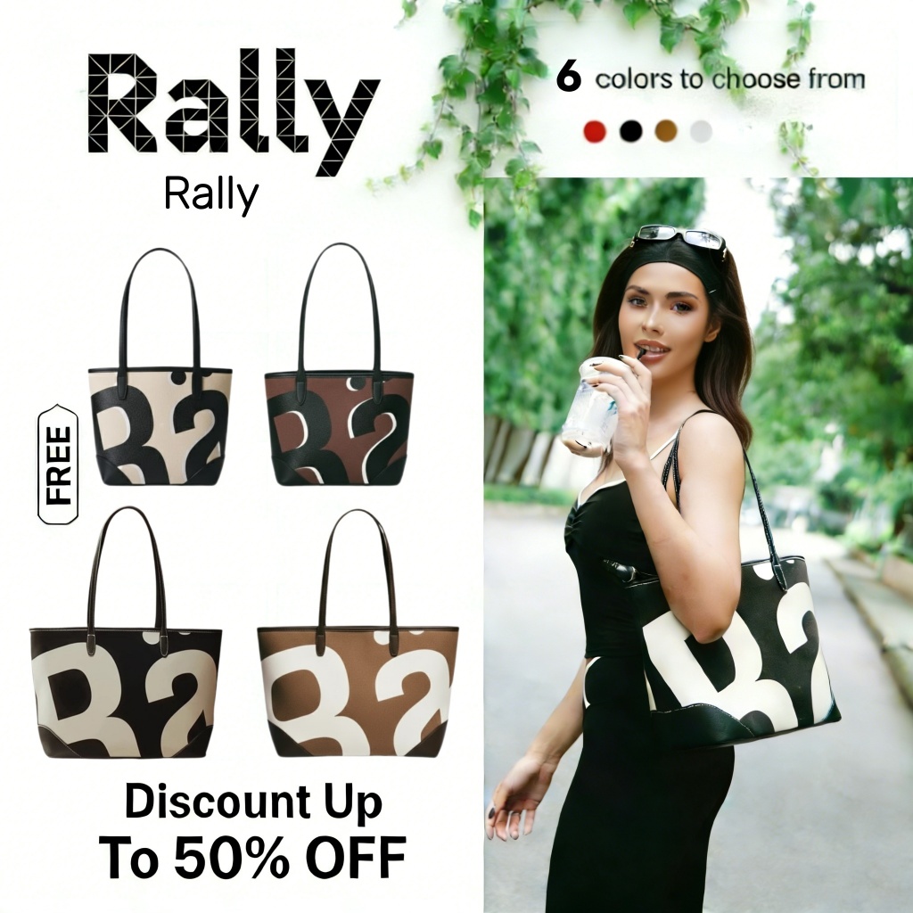 Rally City Tote Bag | Rally Movement กระเป๋าสะพายข้าง กระเป๋าใบใหญ่ ของแท้ พร้อมส่ง