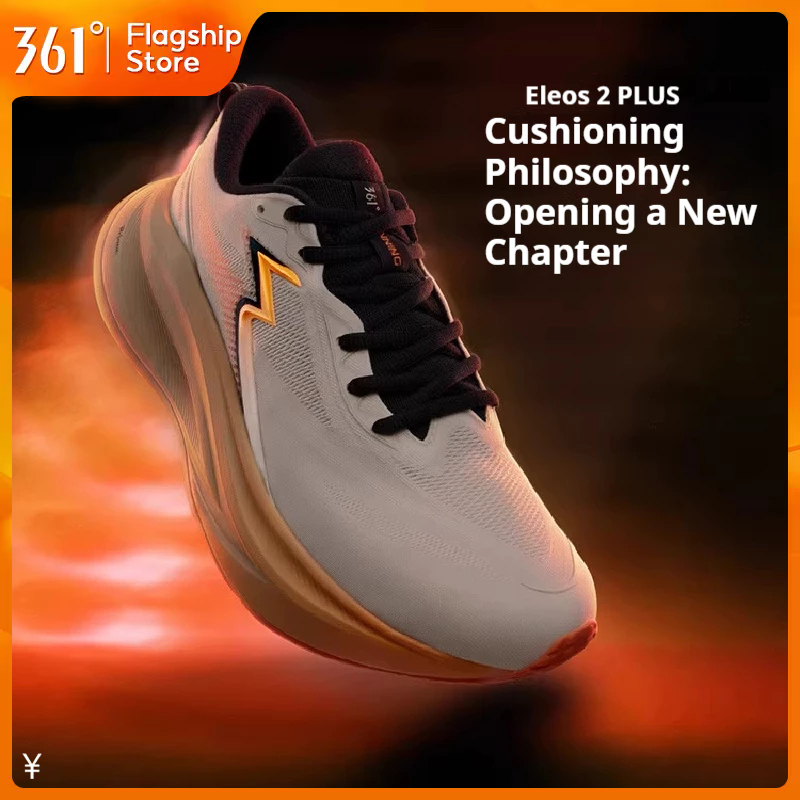 【361 Degrees】Eleos 2 Plus | รองเท้าวิ่งกันกระแทก มืออาชีพ 672612224