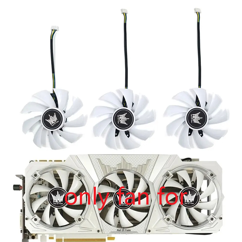 พัดลมระบายความร้อนสําหรับ GALAXY KFA2 GTX 1080Ti 1080 1070Ti 1070 1060 HOF กราฟิกการ์ดพัดลมเปลี่ยน 8