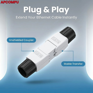 RJ45 Double Head Connector CAT6 เครื่องมือฟรีสายเคเบิลเครือข…