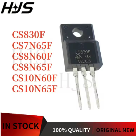 5 ชิ้นใหม่ CS8N65F CS830F CS7N65F CS8N60F CS10N60F CS10N65F TO-220F MOS FET High-power ในสต็อก