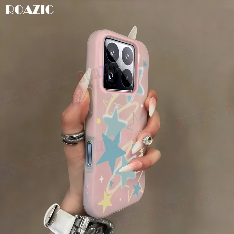 เคสโทรศัพท์หรูหราเข้ากันได้สําหรับ Xiaomi 15 Pro 15 14T Pro 5G 14T 5G 14 Pro 14 2 in 1 สีลูกกวาดพร้อ