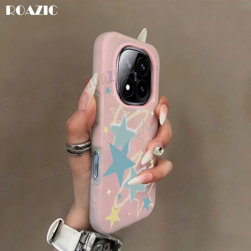 เคสโทรศัพท์หรูหราเข้ากันได้สําหรับ Redmi หมายเหตุ 14 Pro + 5G 14 Pro 5G 14 5G 14 4G 2 ใน 1 สีลูกกวาด