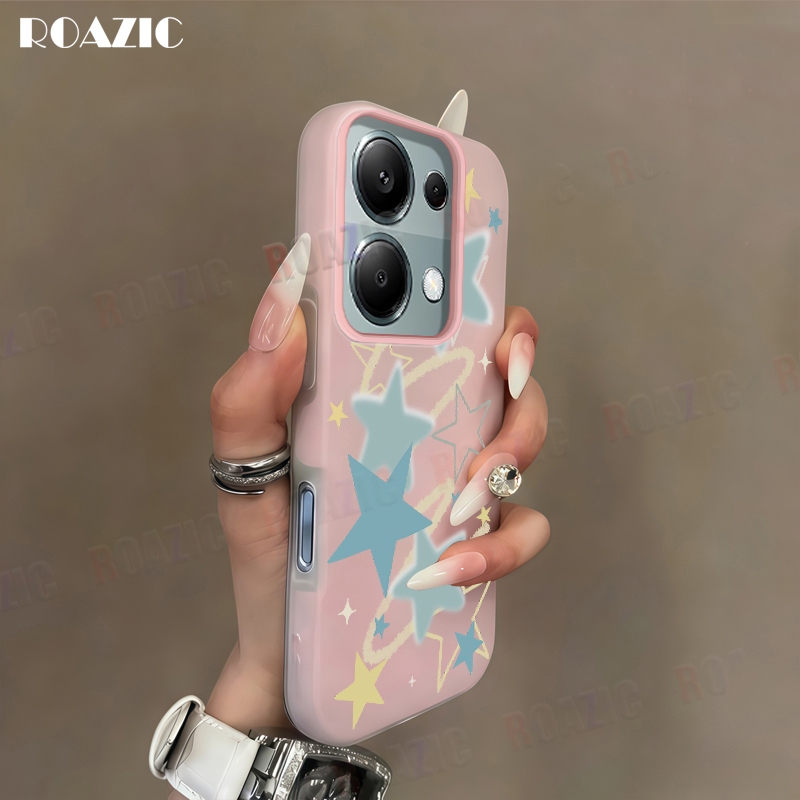 เคสโทรศัพท์หรูหราเข้ากันได้สําหรับRedmi Note 13 Pro 4G 13 4G 13 Pro + 5G 13 Pro 5G 13 5G 2 ใน 1 สีลู