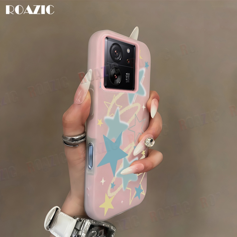เคสโทรศัพท์หรูหราเข้ากันได้สําหรับXiaomi 13T 13T Pro 13 lite CIVI 2 5G 13 Pro 13 2 in 1 สีลูกกวาดพร้
