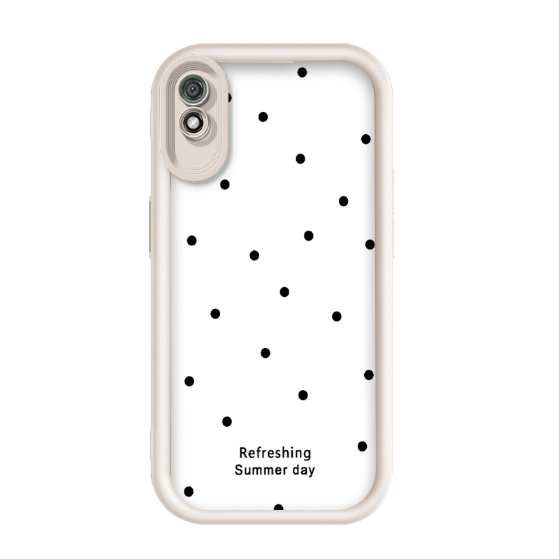 สําหรับ Redmi 9A/Redmi 9A sport/Redmi 9i/Redmi 9AT,สีดําขนาดเล็ก dot image, Anti drop ซิลิโคนเคสโทรศ