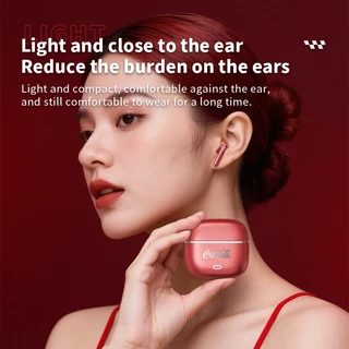 หูฟัง Coca-Cola CX01 หูฟังชนิดใส่ในหู Bluetooth 6.0 เสียงรอบทิศทางพร้อมไมโครโฟน