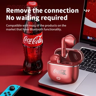 หูฟัง Coca-Cola CX01 หูฟังชนิดใส่ในหู Bluetooth 6.0 เสียงรอบทิศทางพร้อมไมโครโฟน