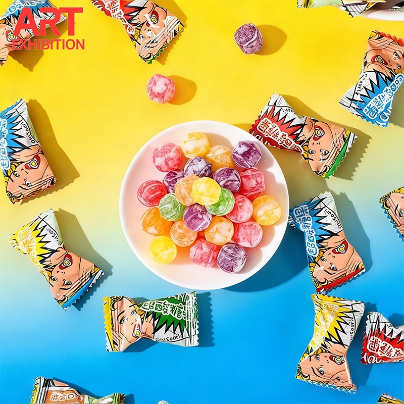 ลูกอมเปรี้ยวสุด!  ลูกอมเปรี้ยว (3ก/ชิ้น) 50-100 ชิ้น เปรี้ยวจัด! ลูกอมต้านความเมา