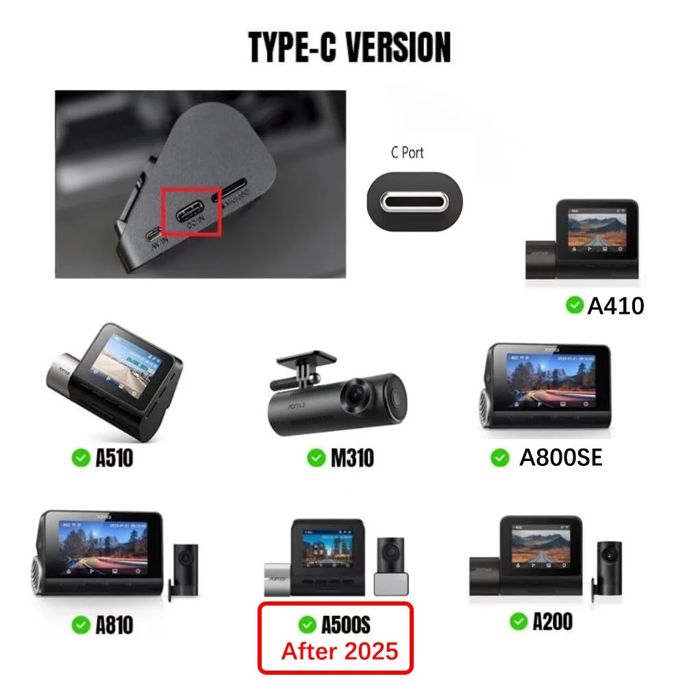 70mai OBD-II hardwire ชุดที่จอดรถสายเฝ้าระวัง 24 ชั่วโมงบันทึกสําหรับ Type-C และ micro USB A500s, A200, m300, A810,A800SE.A510,M310 thumbnail 3