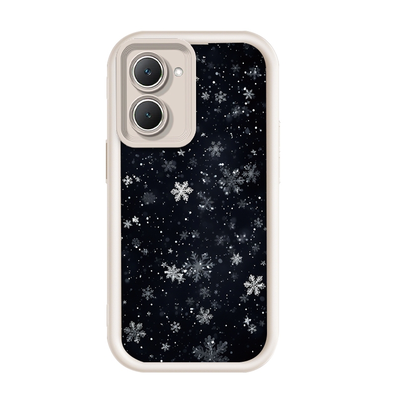 สําหรับ Vivo Y18/Vivo Y18s/Vivo Y18e/Vivo Y18i,Winter Night Snowfall ภาพ,เคสโทรศัพท์ซิลิโคนป้องกันกา