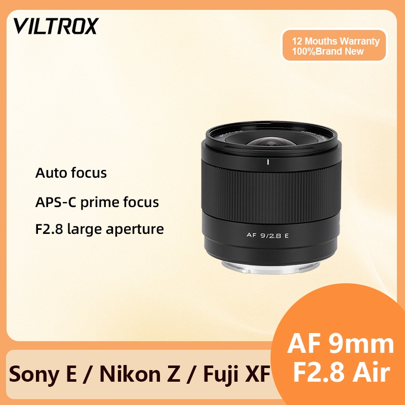 Viltrox 9mm F2.8 Air APS-C มุมกว้าง AF Auto Focus กล้องรูรับแสงขนาดใหญ่เลนส์สําหรับ Sony E ZVE10M2 N