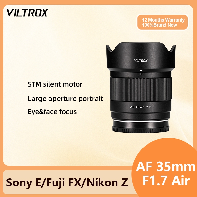 Viltrox 35mm 25mm F1.7 Air AF APS-C รูรับแสงขนาดใหญ่ภาพอัตโนมัติโฟกัสเลนส์กล้องสําหรับ Sony E Mount Fuji X Nikon Z Mount