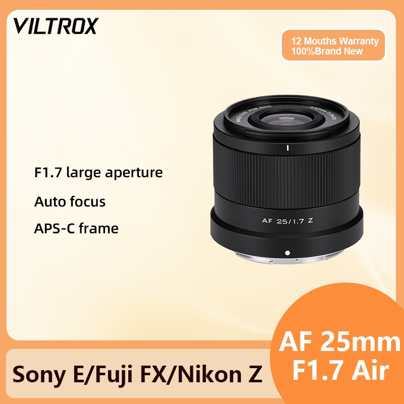 Viltrox 25mm f1.7 Air APS-C AF Auto Focus รูรับแสงขนาดใหญ่ Prime Mirrorless กล้องเลนส์สําหรับ Fuji X