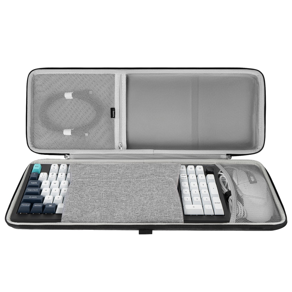Geekria Hard Case สําหรับคีย์บอร์ดและเมาส์ 100 ปุ่ม,กระเป๋าถือแบบแข็งเข้ากันได้กับ AULA F99, RK S98,