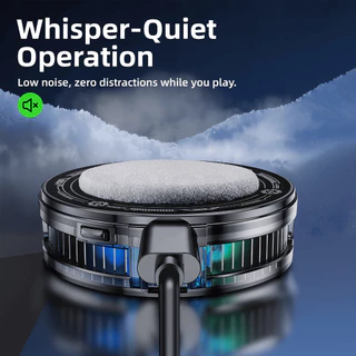 GOOJODOQ Magnetic Phone Cooler Dynamic RGB Glow Portable Clip on Design