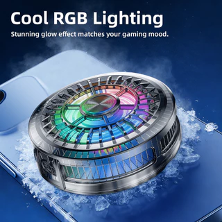 GOOJODOQ Magnetic Phone Cooler Dynamic RGB Glow Portable Clip on Design