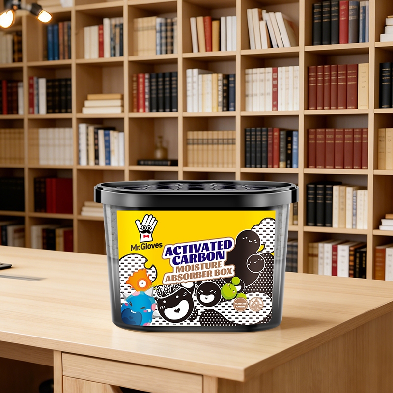 เครื่องลดความชื้นคาร์บอน ขนาด 500 มล. พร้อมถุงดับกลิ่น สําหรับห้องครัว และห้องน้ํา