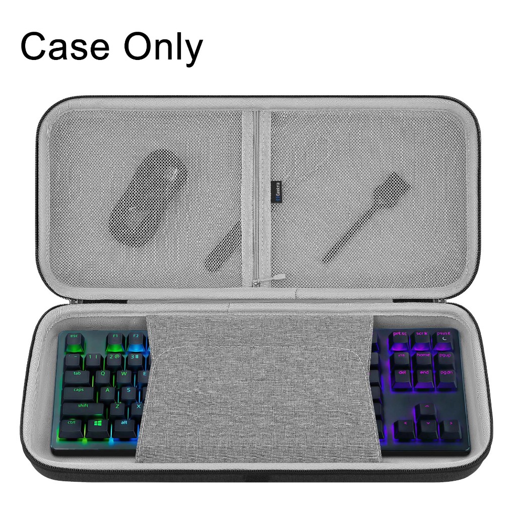 เคสคีย์บอร์ด Geekria เข้ากันได้กับ AULA F87, Razer Huntsman V2 TKL, BlackWidow V3 TKL, กระเป๋าถือสํา