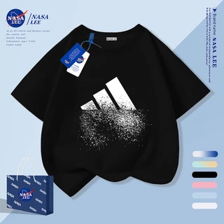 [จัดส่งในวันเดียวกัน] เสื้อยืดนาซ่าแขนสั้น ทำจากผ้าฝ้าย สบายๆ เหมาะสำหรับทั้งผู้ชาย ผู้หญิง และเด็ก