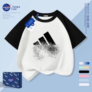 [จัดส่งในวันเดียวกัน] เสื้อยืดนาซ่าแขนสั้น ทำจากผ้าฝ้าย สบายๆ เหมาะสำหรับทั้งผู้ชาย ผู้หญิง และเด็ก