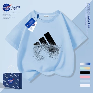 [จัดส่งในวันเดียวกัน] เสื้อยืดนาซ่าแขนสั้น ทำจากผ้าฝ้าย สบายๆ เหมาะสำหรับทั้งผู้ชาย ผู้หญิง และเด็ก