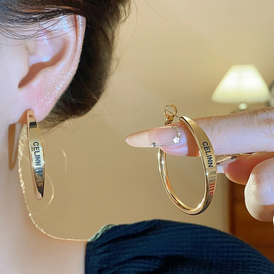 ต่างหูเงิน Sterling Silver 925 ดีไซน์วาวรอบต่างหู
