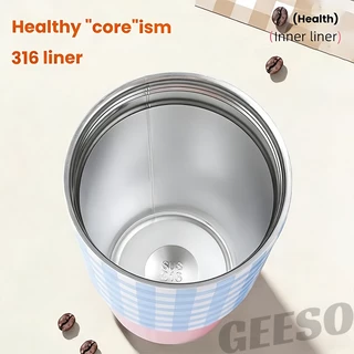 GEESO Tumbler 750ML / 25OZ Hot & Cold 316 Stainless Steel Water Bottle with Handle & Straw 手提吸管杯