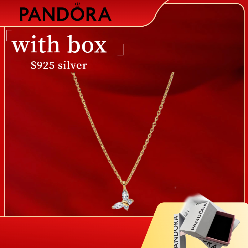 สร้อยคอมุกผีเสื้อ Sterling Silver 925 พร้อมกล่อง