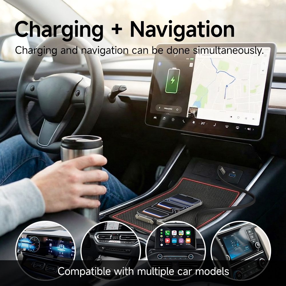 BlueWow Invisible Holder Charger Cable พร้อมขาตั้ง, 240W Angled Fast Charging Data Cable 2-in-1 & Phone Stand For Gaming, Office, Car Travel, ใช้งานร่วมกับสายชาร์จ Type-C ราคา ถูกที่สุด ดีลบีเคเค แกลเลอรีภาพที่ 9