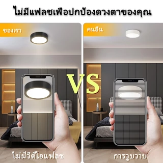 โคมไฟLEDดาวน์ไลท์ ปินไลท์ 3สี บางพิเศษ ติดเพดาน ใช้ในร่ม