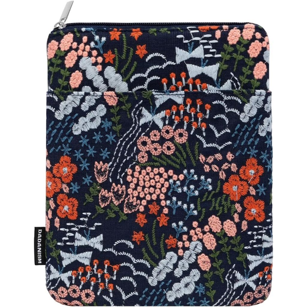 Dadanism ปัก Daisy เบาะสําหรับ Kindle Paperwhite, 7" Kindle Colorsoft Signature Edition, เคสแขนป้องก