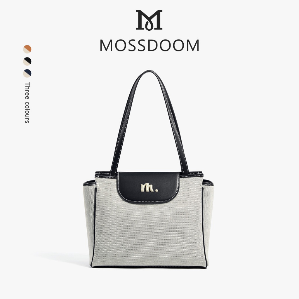 MOSSDOOM Zuri Bag กระเป๋าผู้หญิงสุดหรู กระเป๋าสะพายไหล่ ทรงเรียบหรู มินิมอล โทนสีสุภาพ ดูแพง