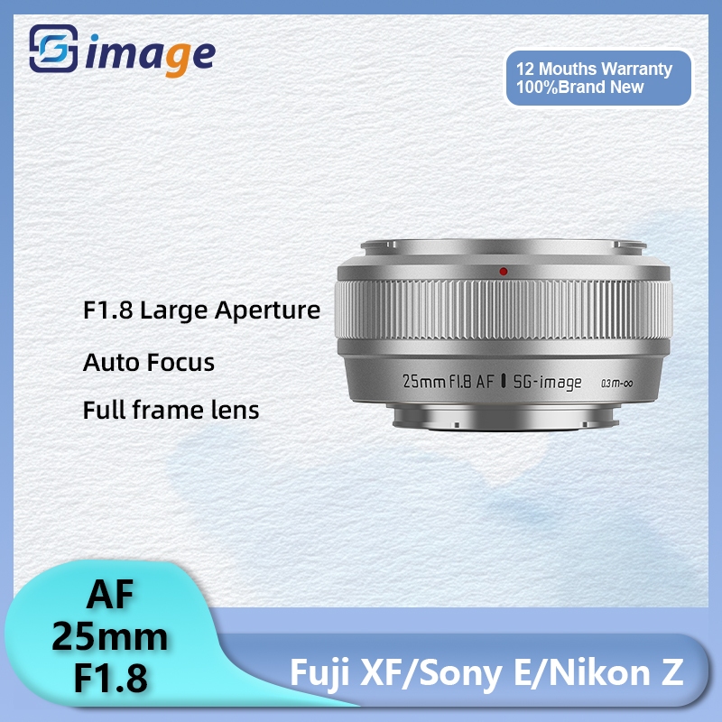SG Image 25mm F1.8 AF APS-C รูรับแสงขนาดใหญ่ Half-frame Auto Focus Prime สําหรับ Fuji XF XT50 XE5 XT