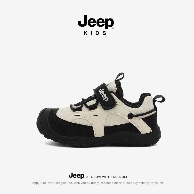 JEEP รองเท้าลําลองหนังสําหรับเด็กทารกสําหรับผู้ชายและผู้หญิง