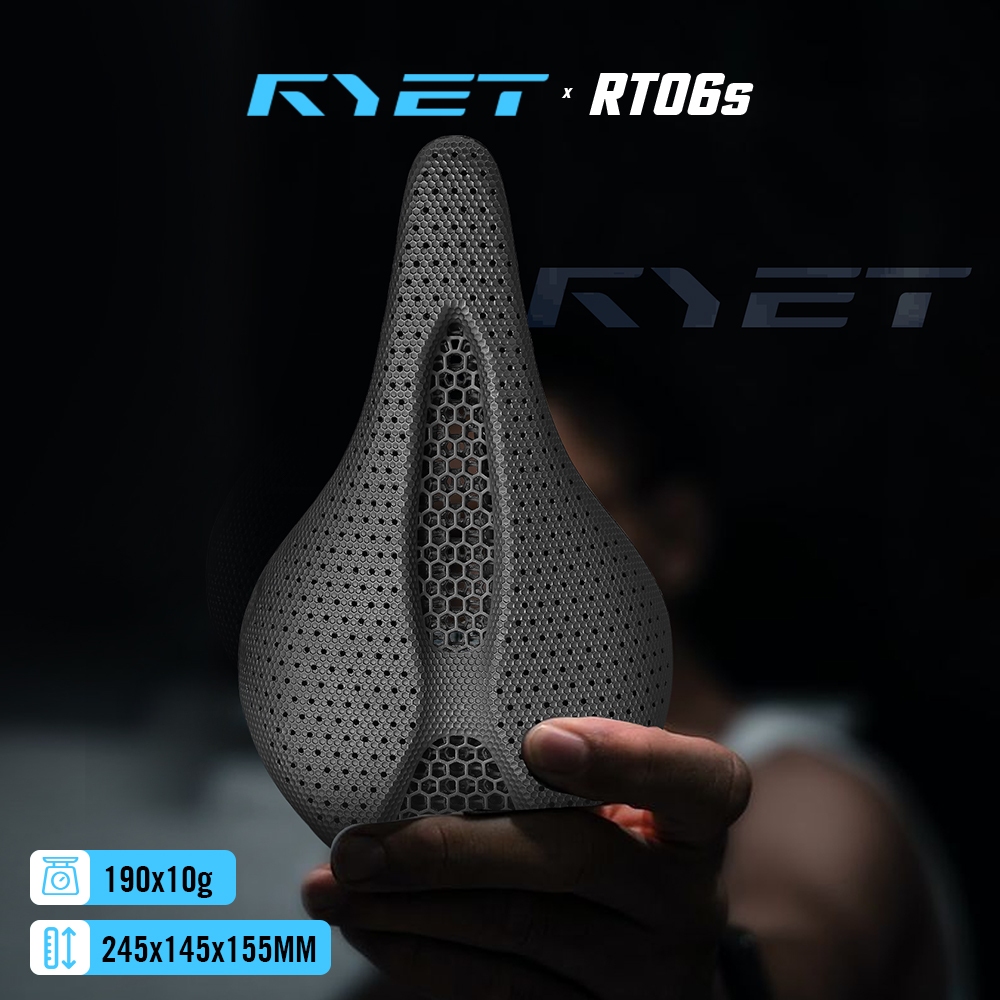 เบาะจักรยานคาร์บอนพิมพ์3มิติ RYET 2025 ขนาด145/155มม. ราง7*9มม. สำหรับชายหญิง เทรียทาโลน โรด MTB กราแวล อุปกรณ์จักรยาน
